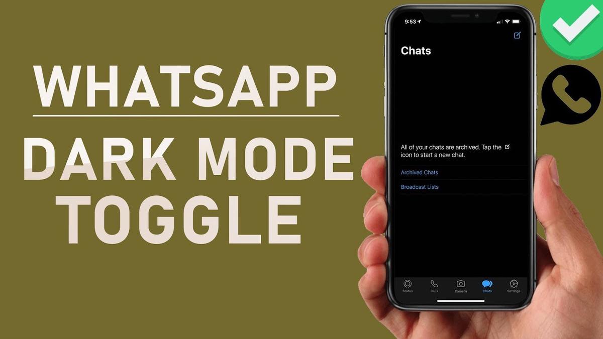 'Video thumbnail for WhatsApp - How To Enable / Disable Dark Mode'