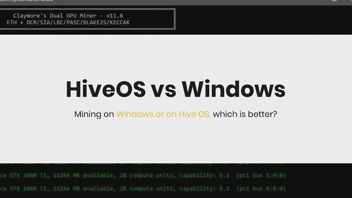 'Video thumbnail for Hiveos vs Windows - Just A Quick Look'