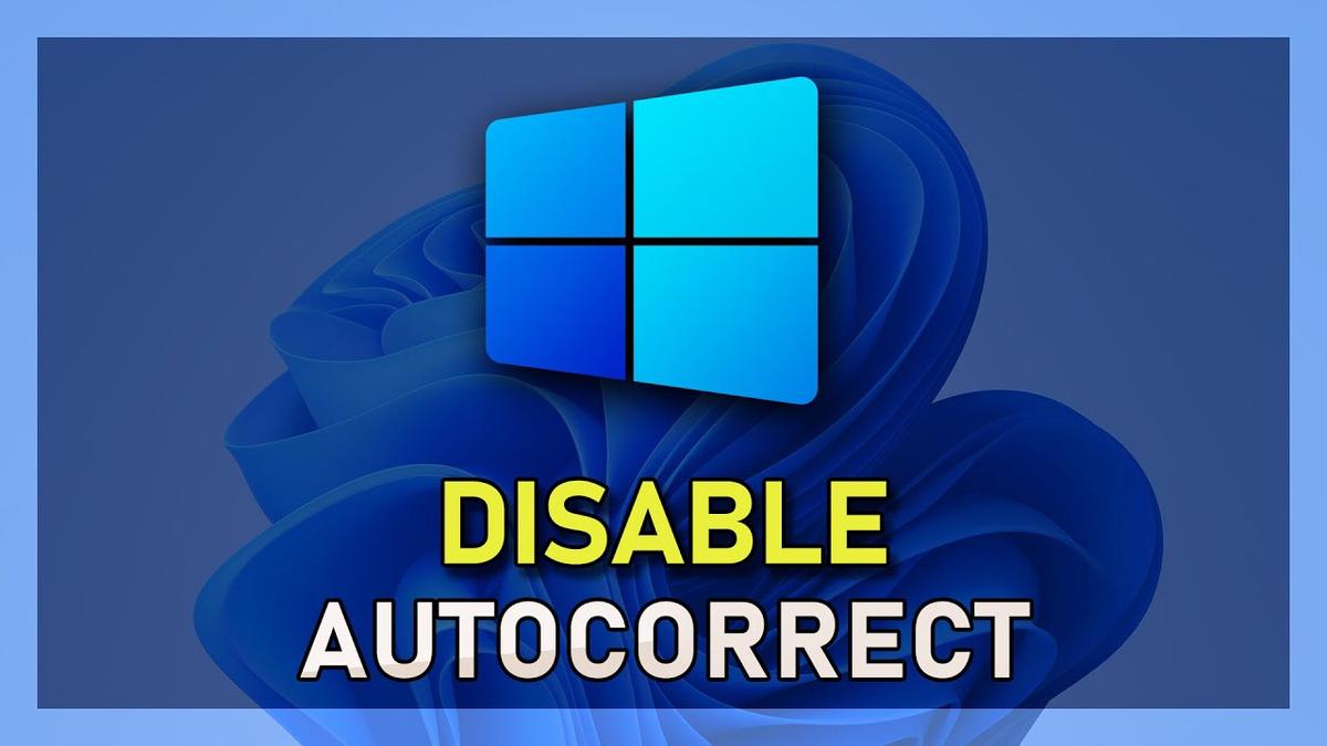 'Video thumbnail for Windows 10 - How to Disable Autocorrect'