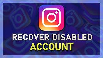 'Video thumbnail for How To Recover Disabled Instagram Account'