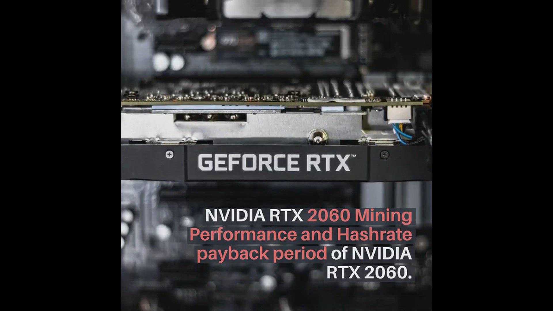 'Video thumbnail for Geforce RTX 2060 mining'