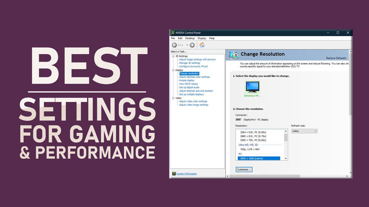 'Video thumbnail for How To Optimize NVIDIA Control Panel For Gaming & Performance'