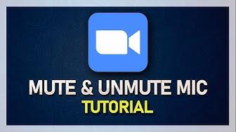 'Video thumbnail for How To Mute & Unmute Mic In Zoom Meeting'