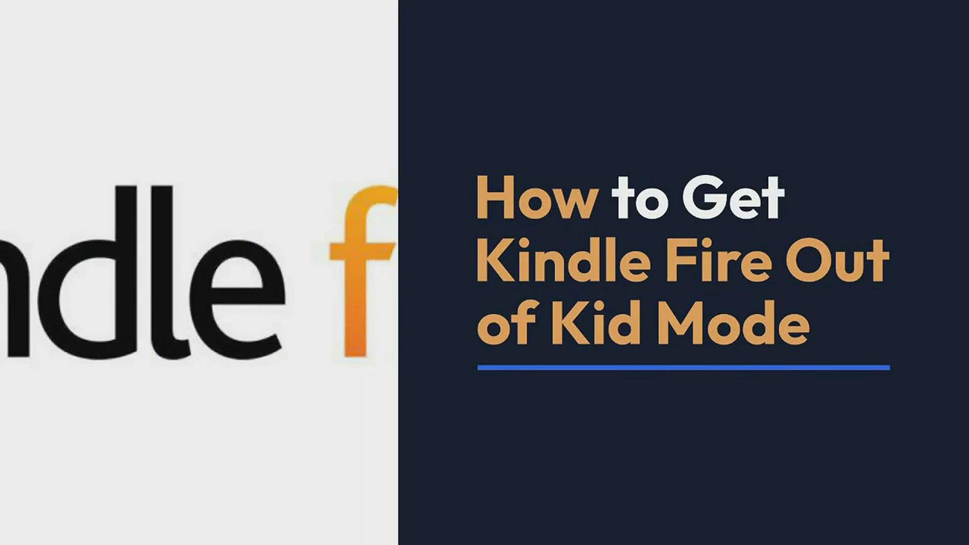 'Video thumbnail for How to Get Kindle Fire Out of Kids Mode'