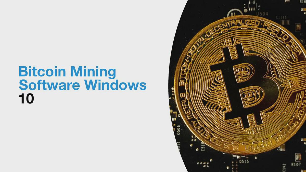 'Video thumbnail for Bitcoin Mining Software Windows 10'
