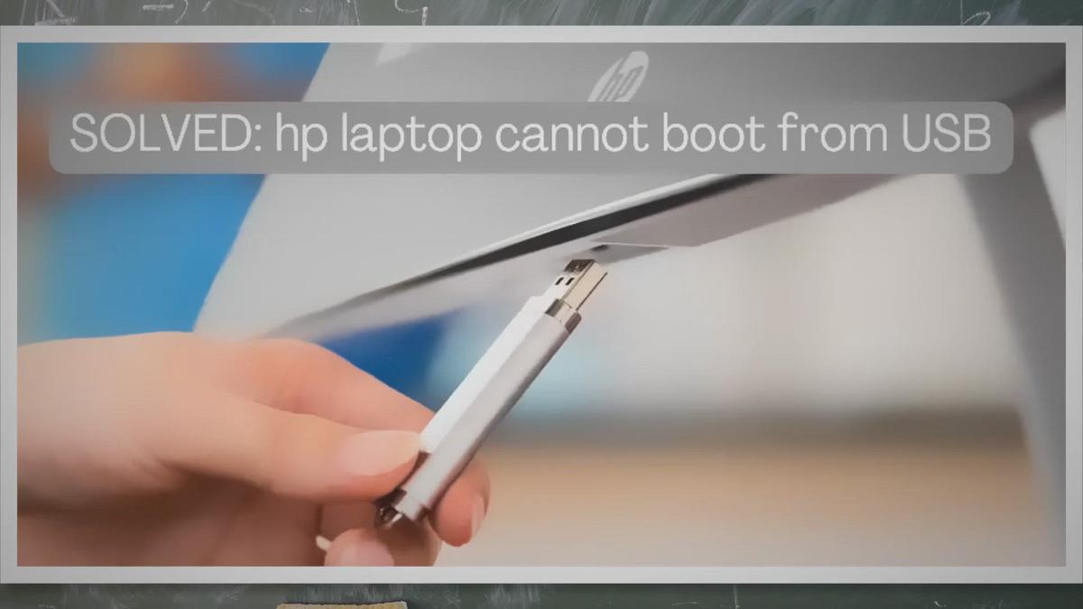 'Video thumbnail for SOLVED: Hp Laptop Cannot Boot From USB - Developer Resources'